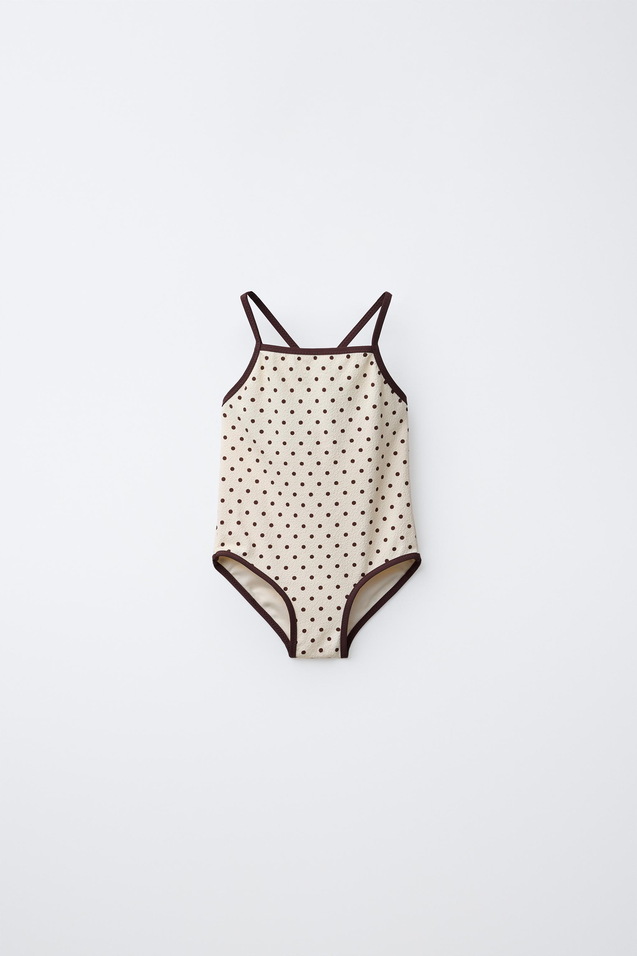 2-6 ANS/ MAILLOT DE BAIN TEXTURE POIS